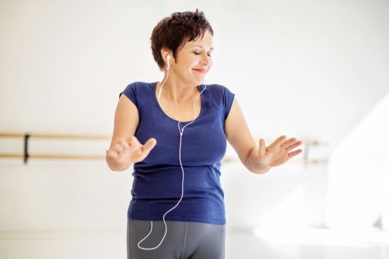 person dancing in a dancing studio