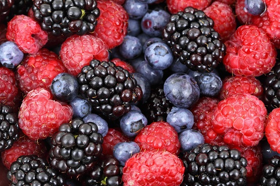 Picture of mixed berries.