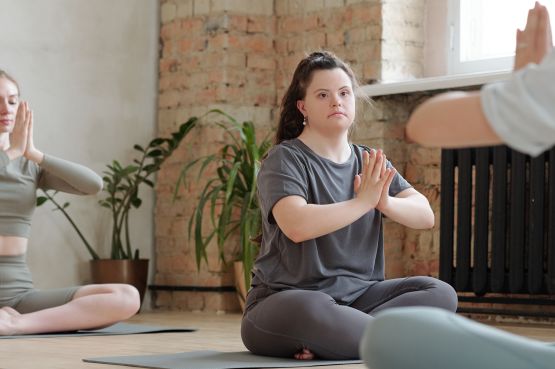people doing yoga