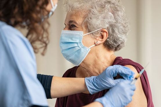 person getting a vaccine