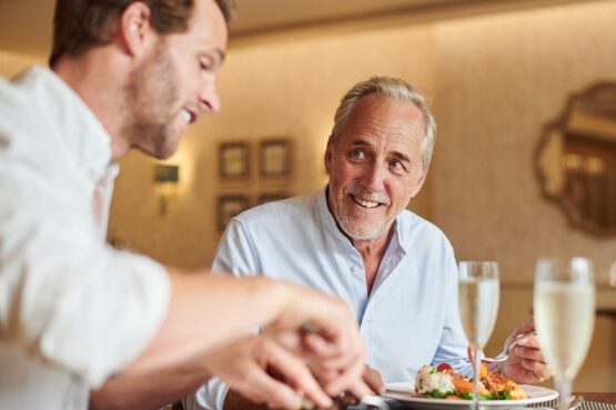 two people having a meal