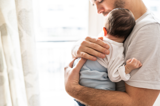 person holding a baby