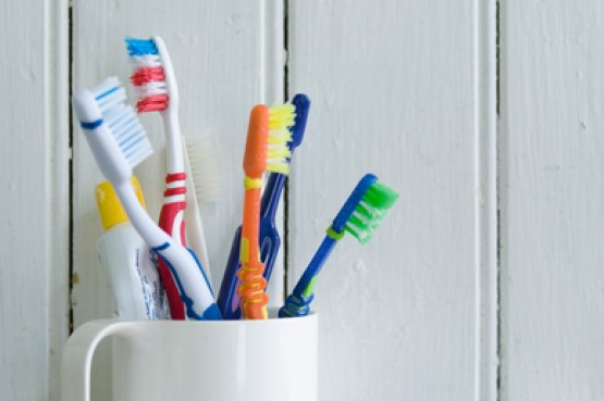 a selection of toothbrushes