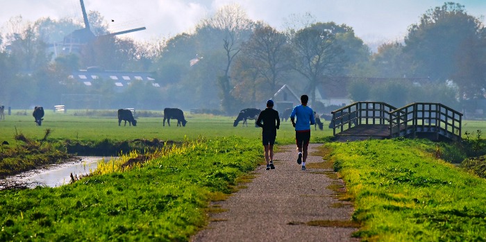 People running outdoors