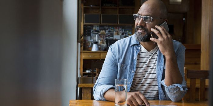 Man on phone