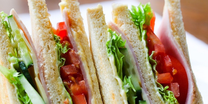 a plate of healthy sandwiches