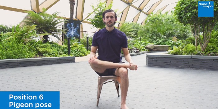 Chair yoga: a 5-minute gentle home workout