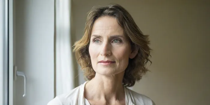 A pensive woman