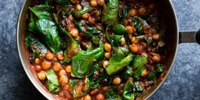 chickpea and spinach casserole