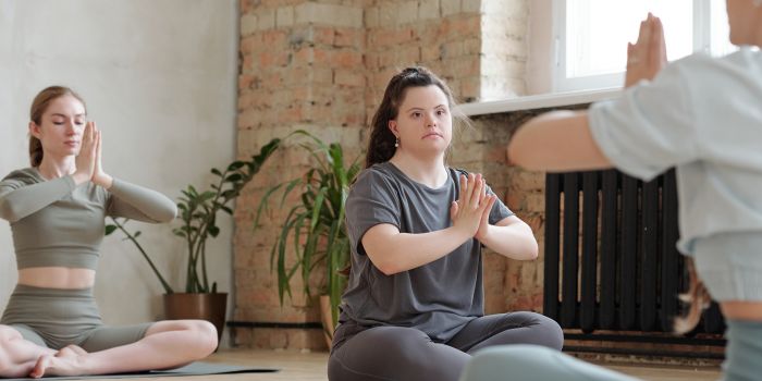 people doing yoga