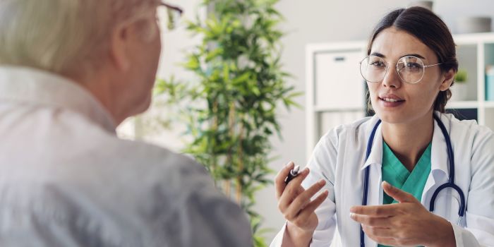 doctor talking to a patient