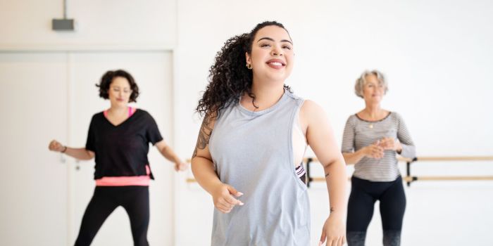 women in fitness class