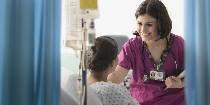 doctor checking up on patient