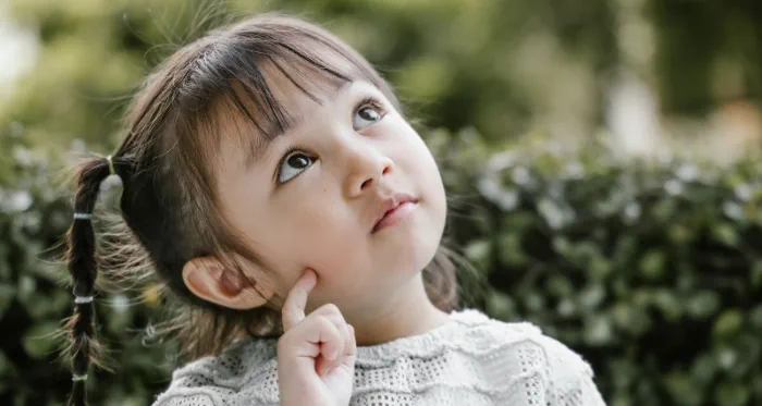 a child day dreaming