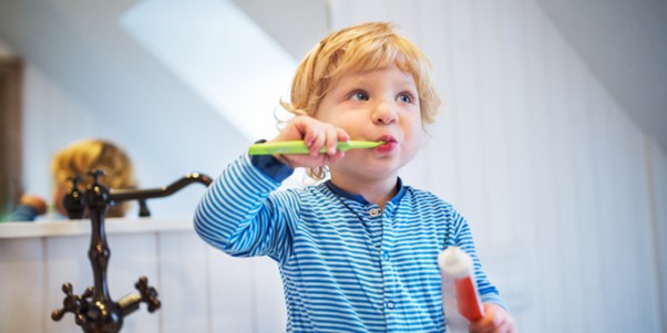 Brushing teeth