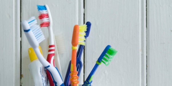 a selection of toothbrushes