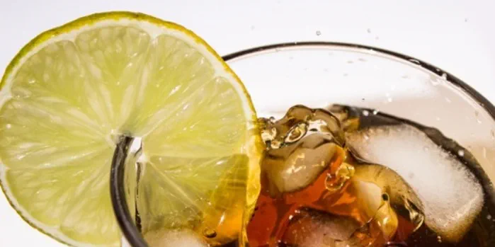 A glass of cola