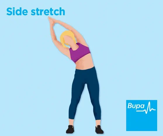 Illustration of a side stretch