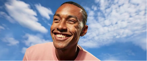 A man smiling