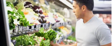 person grocery shopping