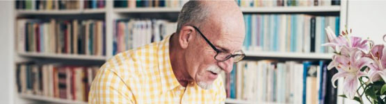 A man at his desk