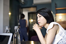 Women thinking