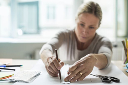 Women on her project plan