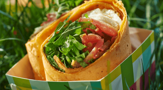 tomato mozzarella wrap