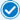 Blue tick icon
