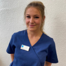 A headshot of Caitlin Harkness, Dental Nurse at Bupa Dental Care Teignmouth
