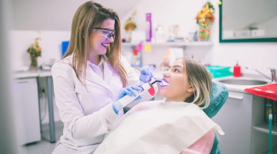 Bupa Dental Care patient receiving specialist treatment