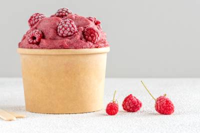 Raspberry sorbet