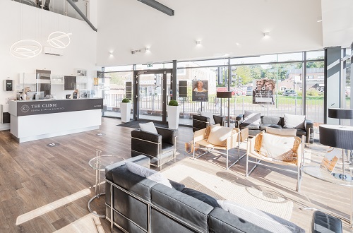 Waiting area at The Clinic Dental & Facial Aesthetics