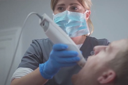 Digital scanner being used on a patient at Dental Confidence Southampton