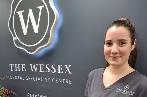 Alice Comper work at the Wessex Dental
