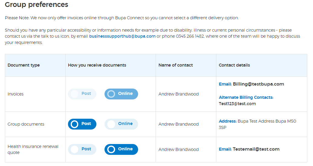group preferences example