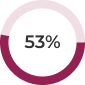 53 percentage