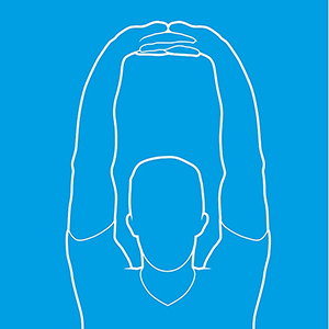 shoulder extension two. Raise both arms above your head.