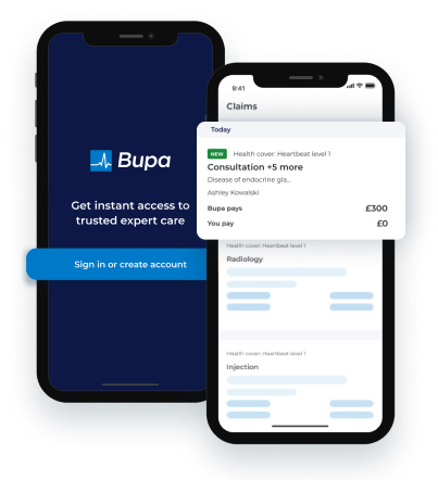 bupa touch for get treatment