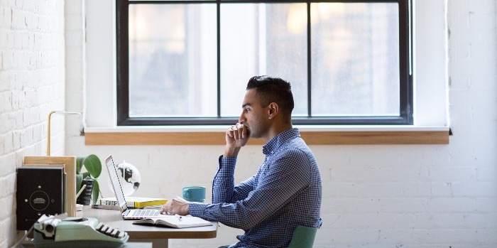 Man on laptop