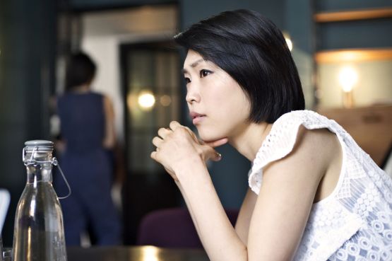 Young woman thinking
