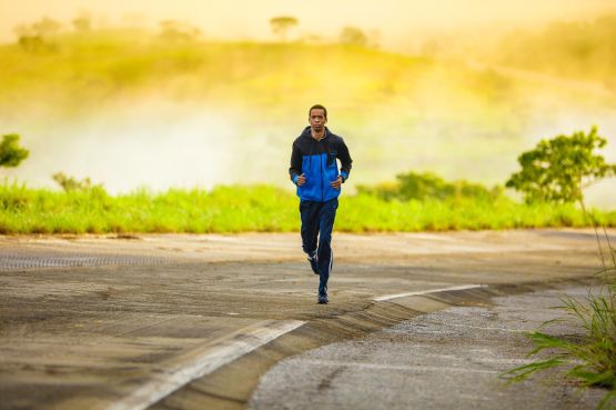 Image of a man jogging